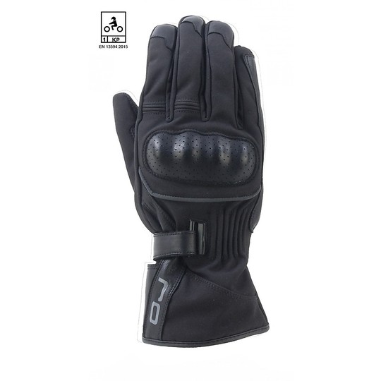 OJ EDGE Waterproof Motorcycle Gloves Black