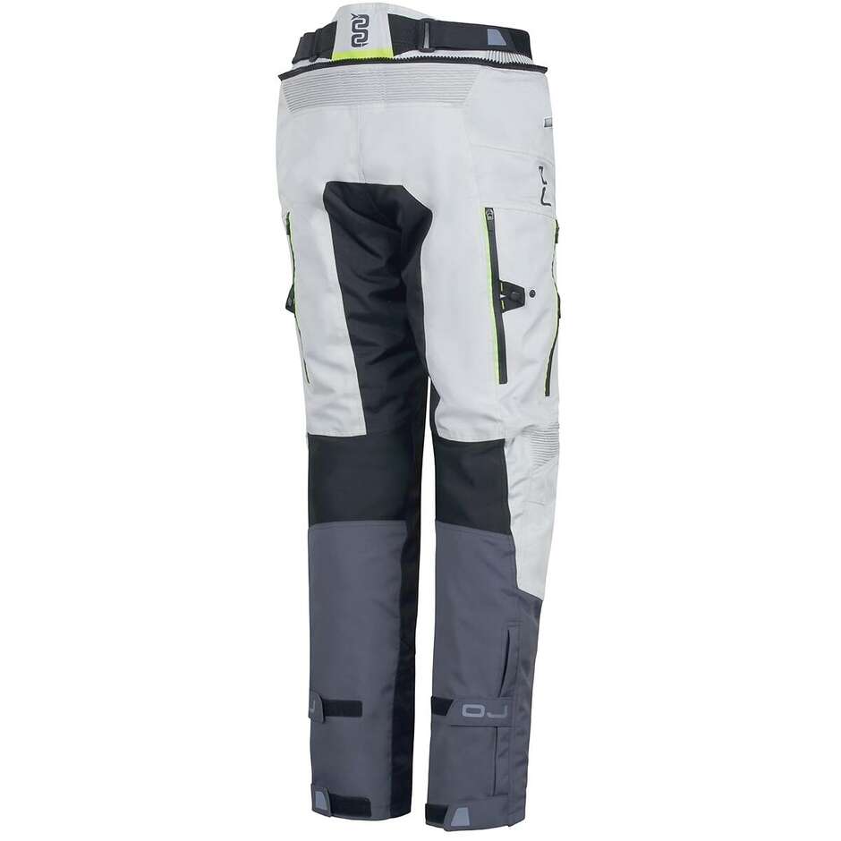 OJ ESCAPER Ice Grey Fluo Yellow Motorcycle Pants