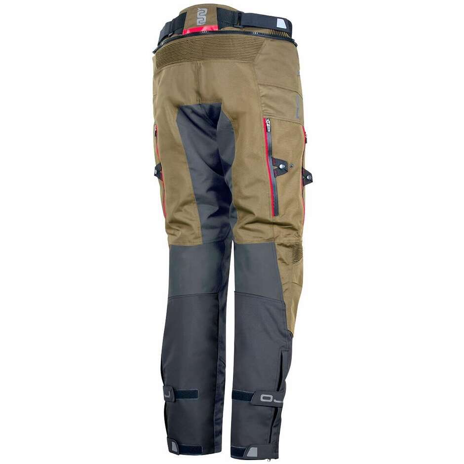 OJ ESCAPER Motorcycle Pants Brown Black Red
