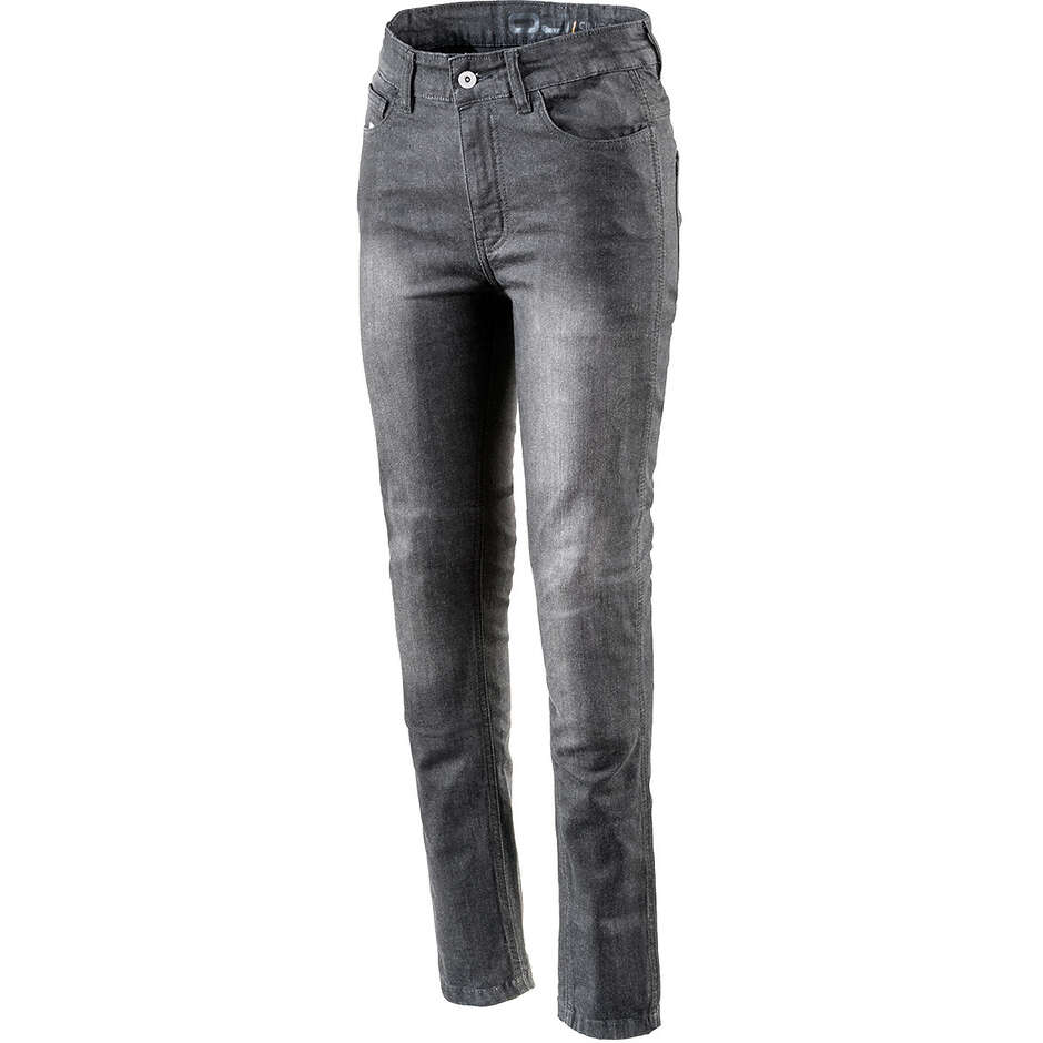 OJ JEANS DARKEN 2 LADY Jean moto femme noir