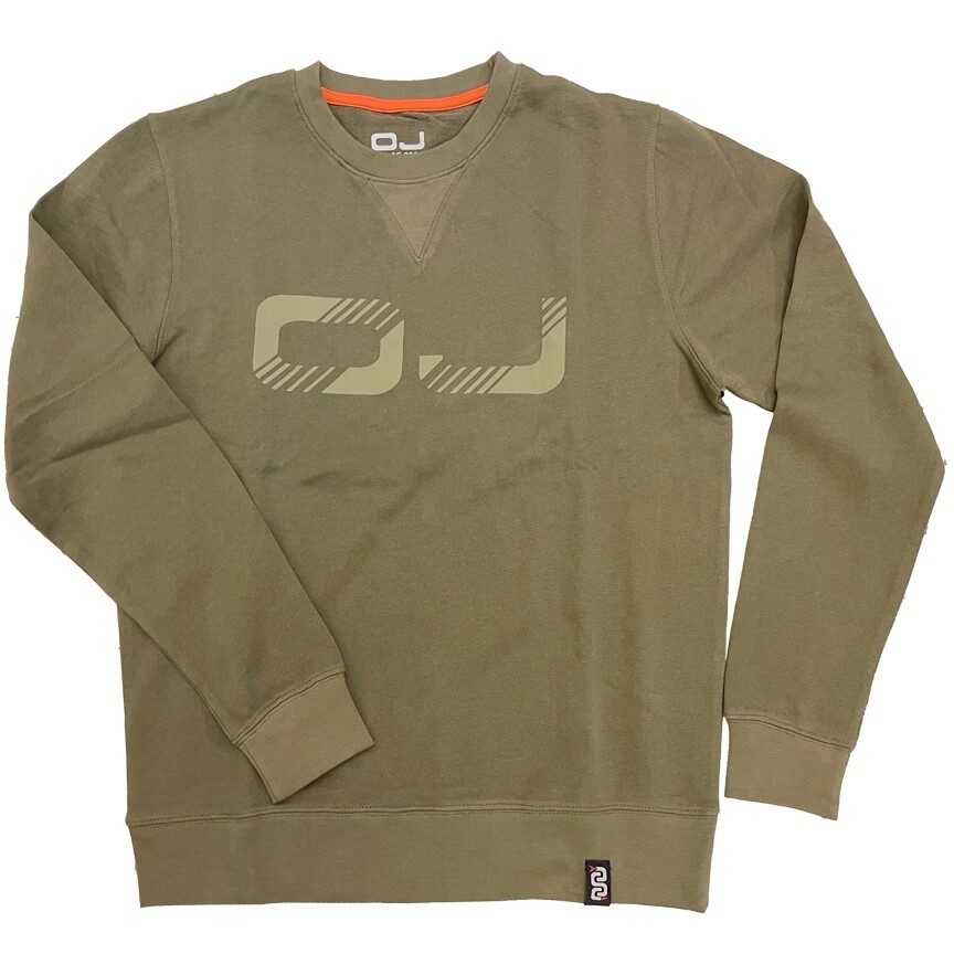 OJ LEAF Rundhals-Sweatshirt Grün