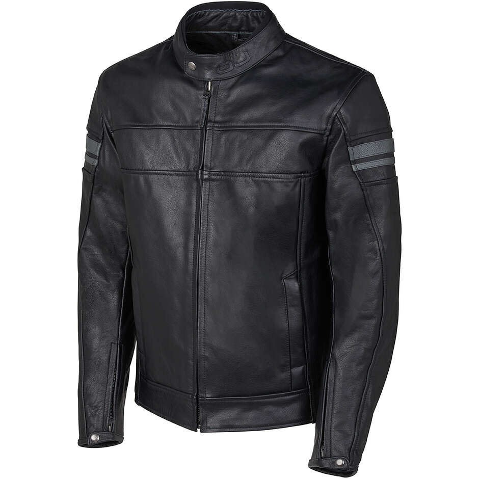 Oj Leather Motorcycle Jacket Atmospheres J214 LEGEND MAN Black