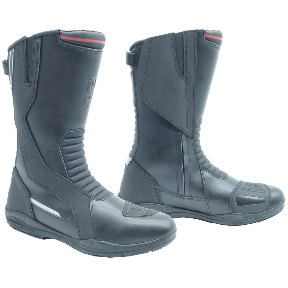 OJ MASSIVE 2 Motorradstiefel Schwarz Rot