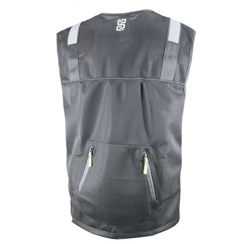OJ TACTICAL Perforated Motorcycle Vest Black