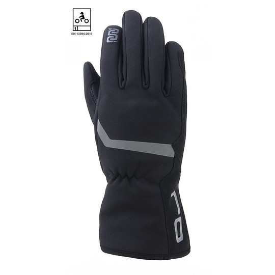 OJ TAG Waterproof Motorcycle Gloves Black