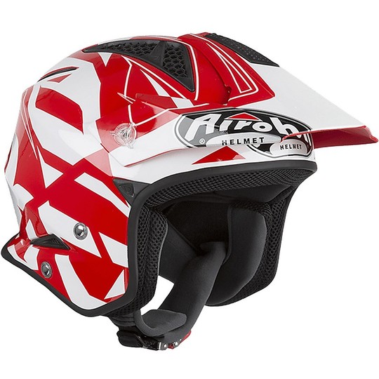 On-Off Urban Jet Helmet Airoh TRR S Convert Red Shiny