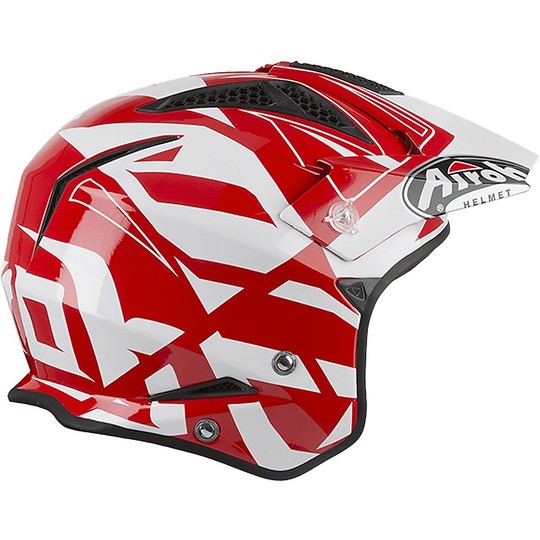 On-Off Urban Jet Helmet Airoh TRR S Convert Red Shiny