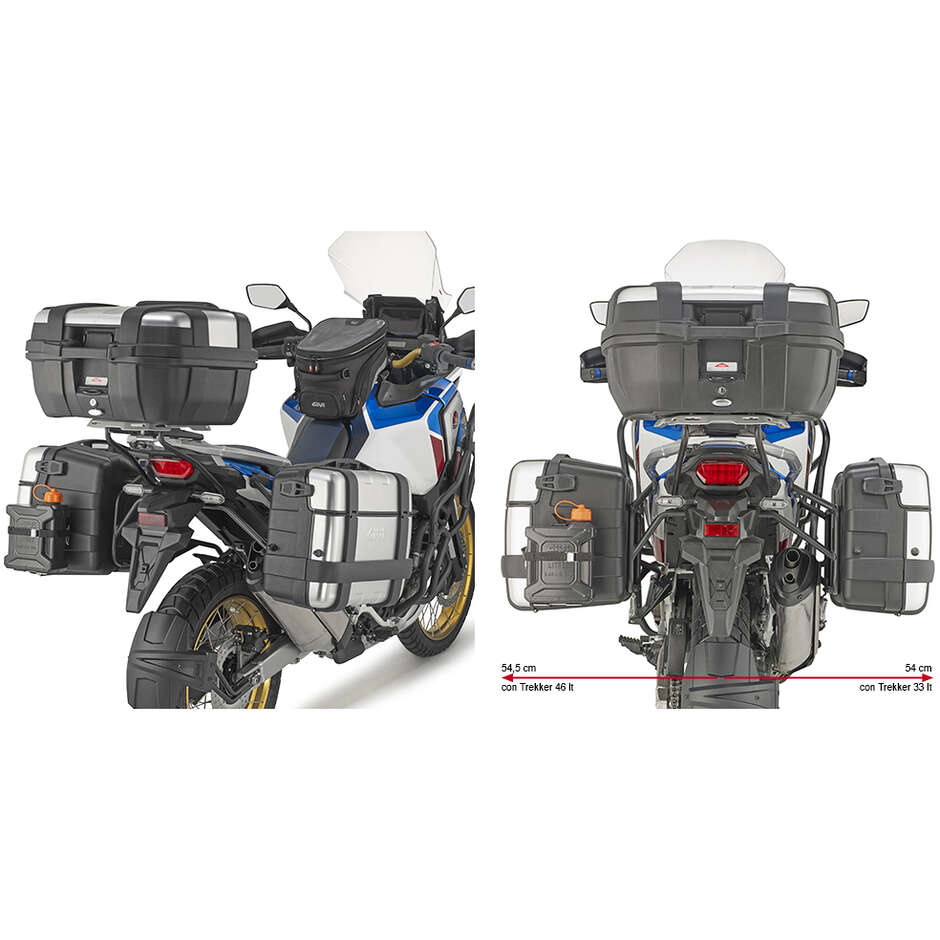 ONE-FIT Side Frame for Givi Monokey Suitcases PLO1178MK Specific for Honda Africa Twin CRF1100L ADV S. 2020