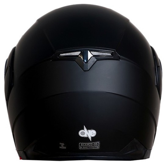 One Outline Modular Motorcycle Helmet Visor Sunroof Double Matte Black