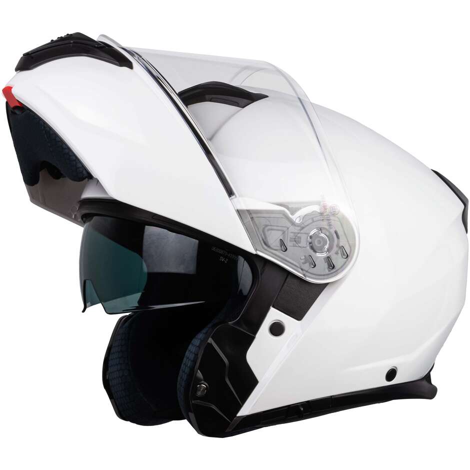 One Urban P/J 22.06 White Modular Motorcycle Helmet