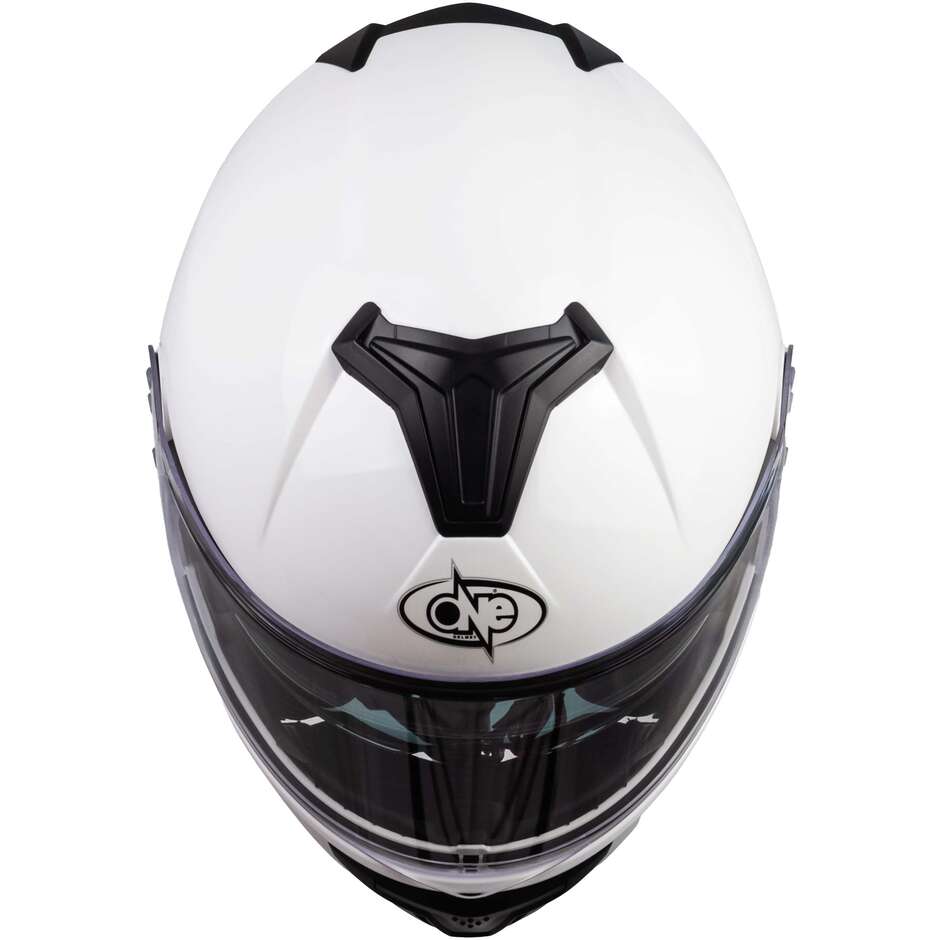 One Urban P/J 22.06 White Modular Motorcycle Helmet