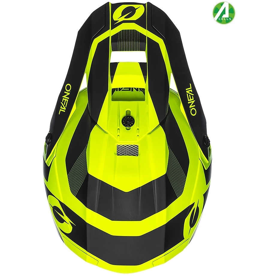Oneal 10SRS Hyperlite Helmet COMPACT Cross Enduro Motorcycle Helmet Black / yellow