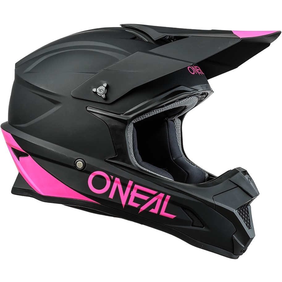 Oneal 1Srs Helm Solid Cross Enduro Motorradhelm Schwarz Pink