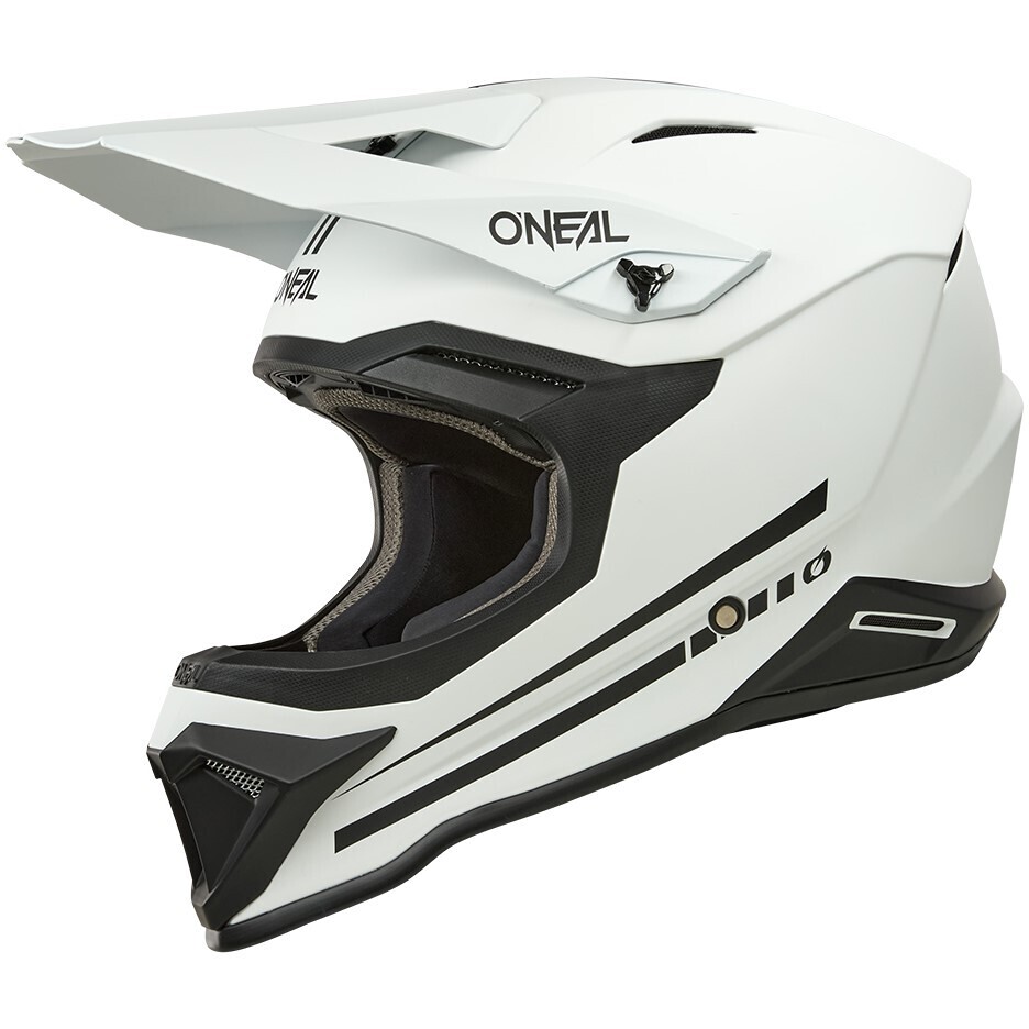 Oneal 1SRS SOLID Weiß Cross Enduro Motorradhelm