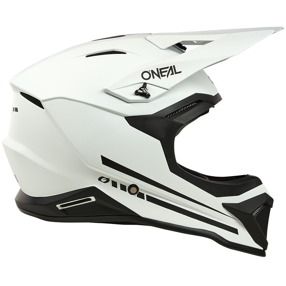 Oneal 1SRS SOLID Weiß Cross Enduro Motorradhelm