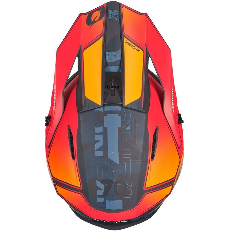 Oneal 1SRS VOLTIXX Cross Enduro Motorcycle Helmet Black Orange