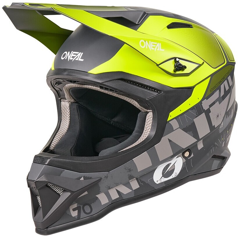 Oneal 1SRS VOLTIXX Cross Enduro Motorradhelm Schwarz Gelb