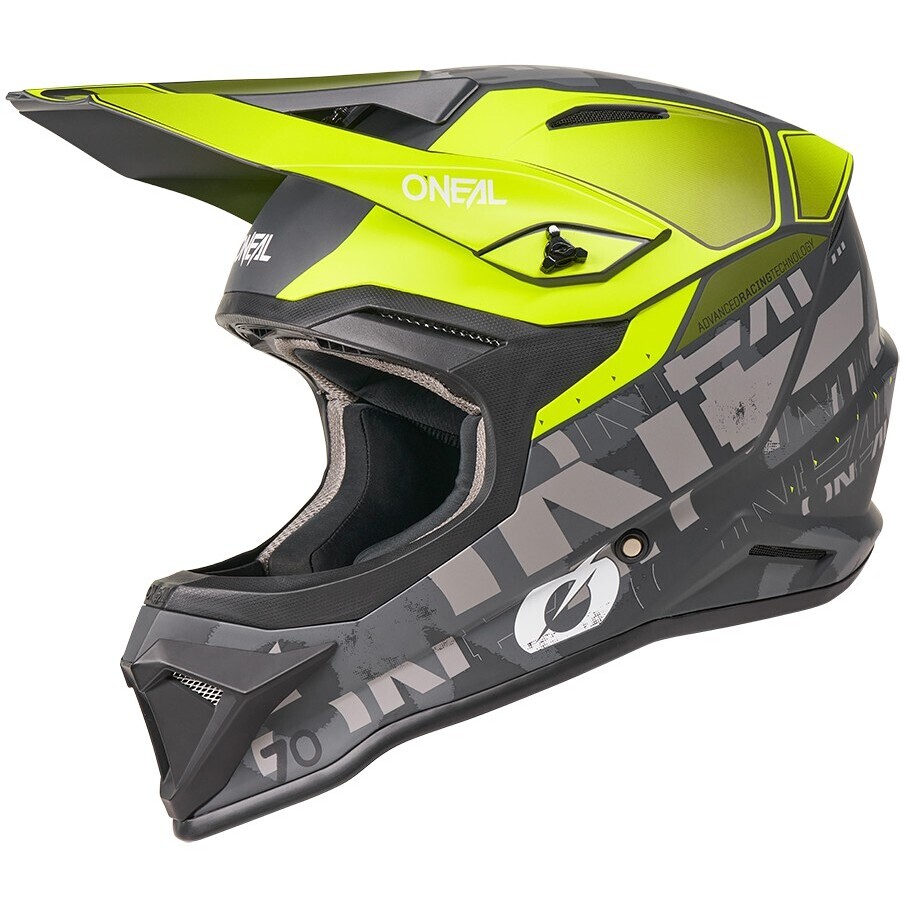 Oneal 1SRS VOLTIXX Cross Enduro Motorradhelm Schwarz Gelb