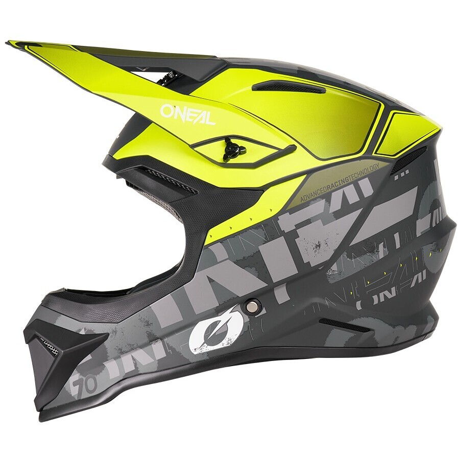 Oneal 1SRS VOLTIXX Cross Enduro Motorradhelm Schwarz Gelb