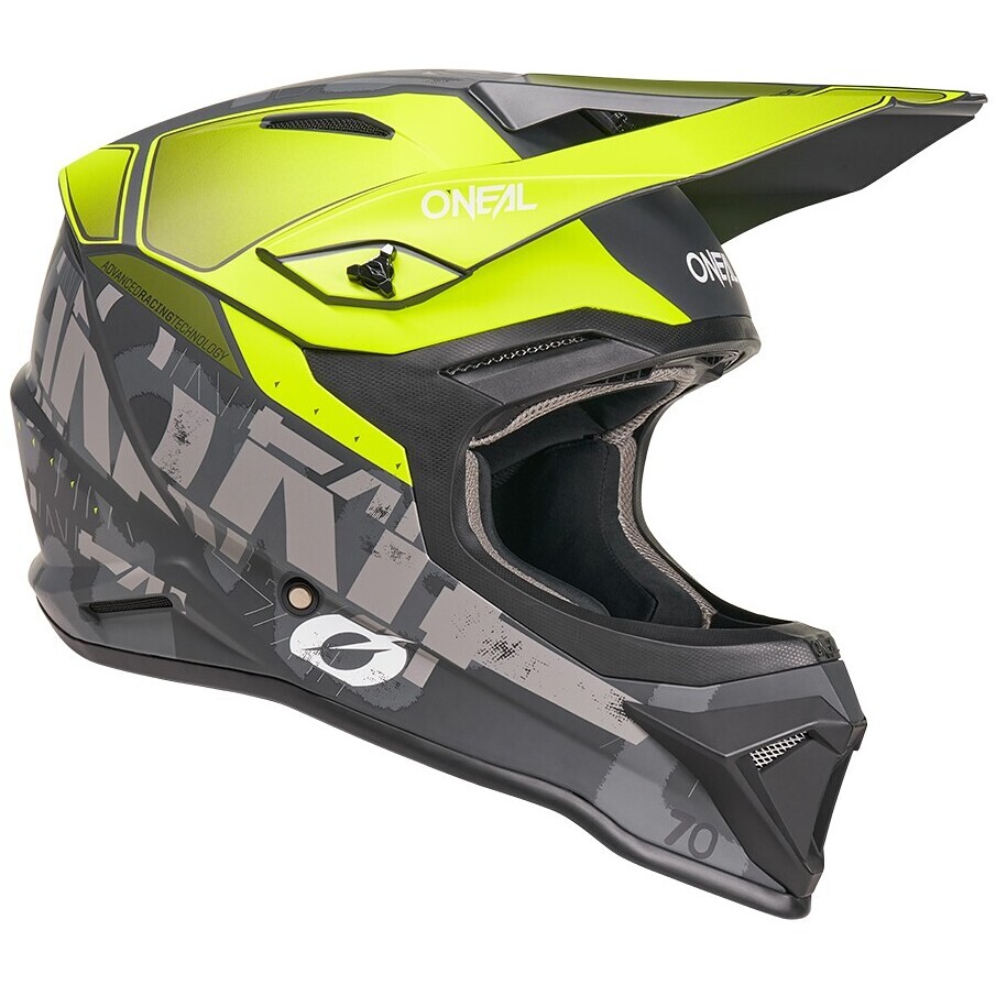 Oneal 1SRS VOLTIXX Cross Enduro Motorradhelm Schwarz Gelb