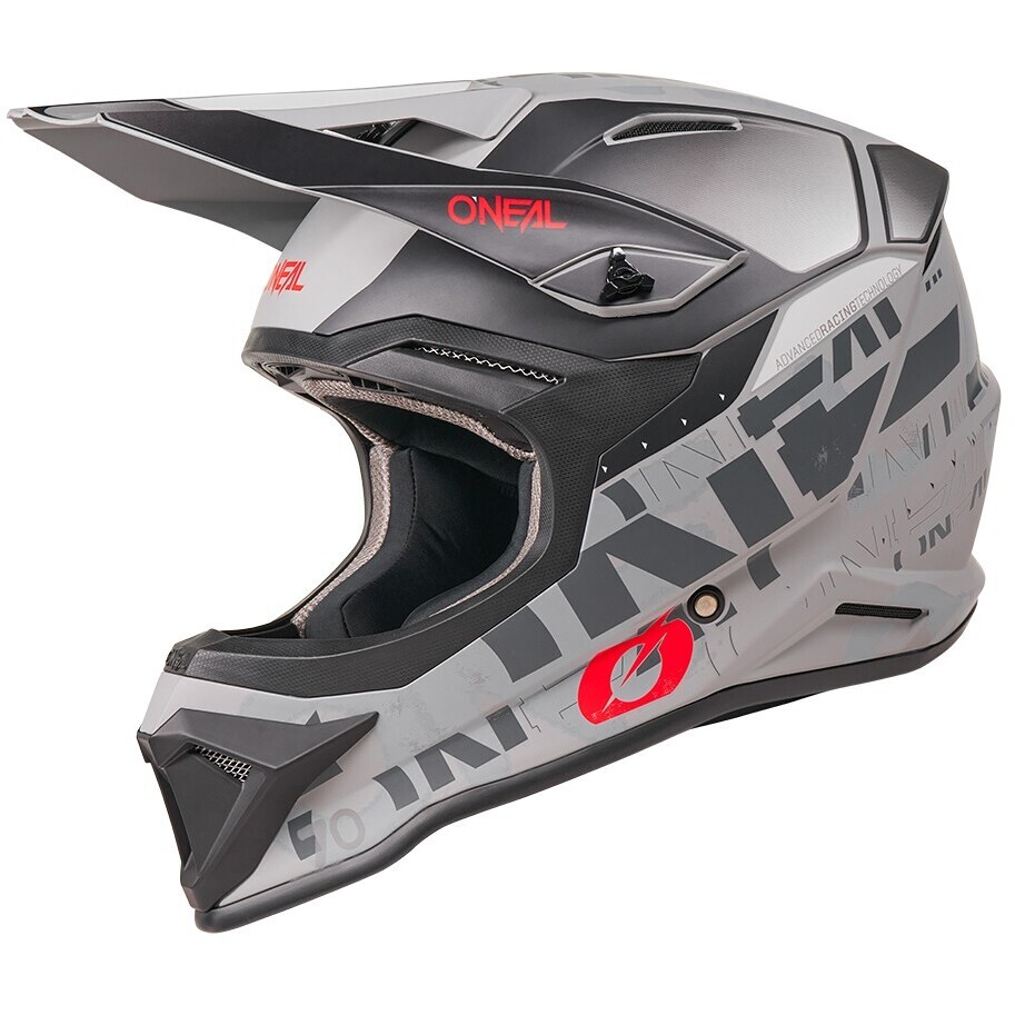Oneal 1SRS VOLTIXX Cross Enduro Motorradhelm Schwarz Grau
