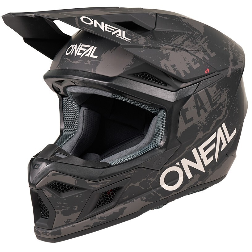 Oneal 3SRS ACID V.27 Black Gray Motorcycle Cross Enduro Helmet
