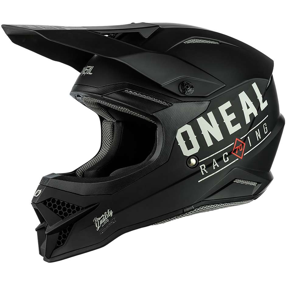 Oneal 3Srs DIRT V.22 Cross Enduro Motorcycle Helmet Black Gray
