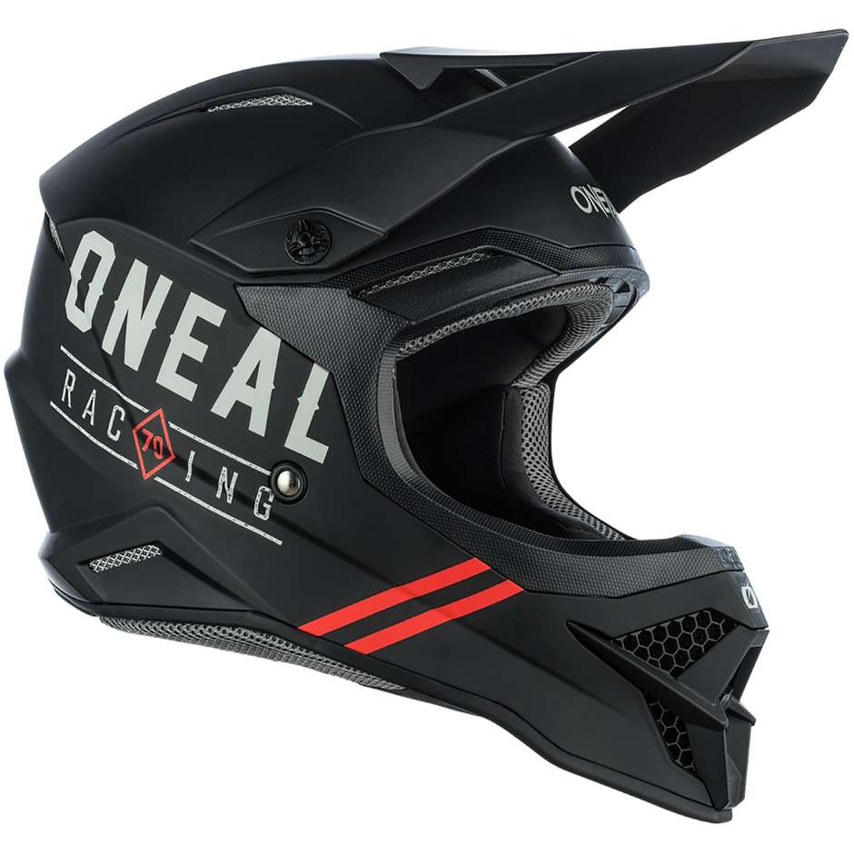 Oneal 3Srs DIRT V.22 Cross Enduro Motorcycle Helmet Black Gray