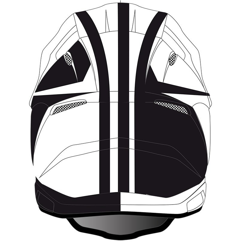 Oneal 3Srs INTERCEPTOR V.22 Cross Enduro Motorcycle Helmet Black White