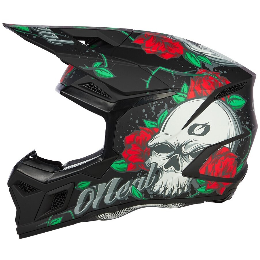 Oneal 3SRS MELANCIA Cross Enduro Motorcycle Helmet Black/Multi