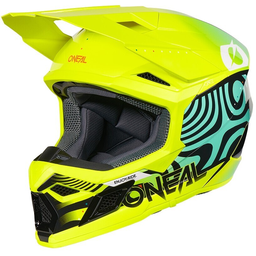 Oneal 3SRS NOVA Kinder-Cross-Enduro-Helm Gelb