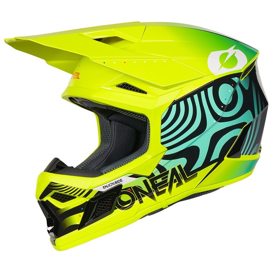 Oneal 3SRS NOVA Kinder-Cross-Enduro-Helm Gelb