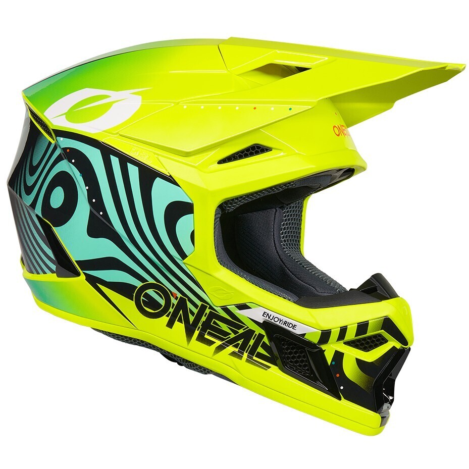Oneal 3SRS NOVA Kinder-Cross-Enduro-Helm Gelb