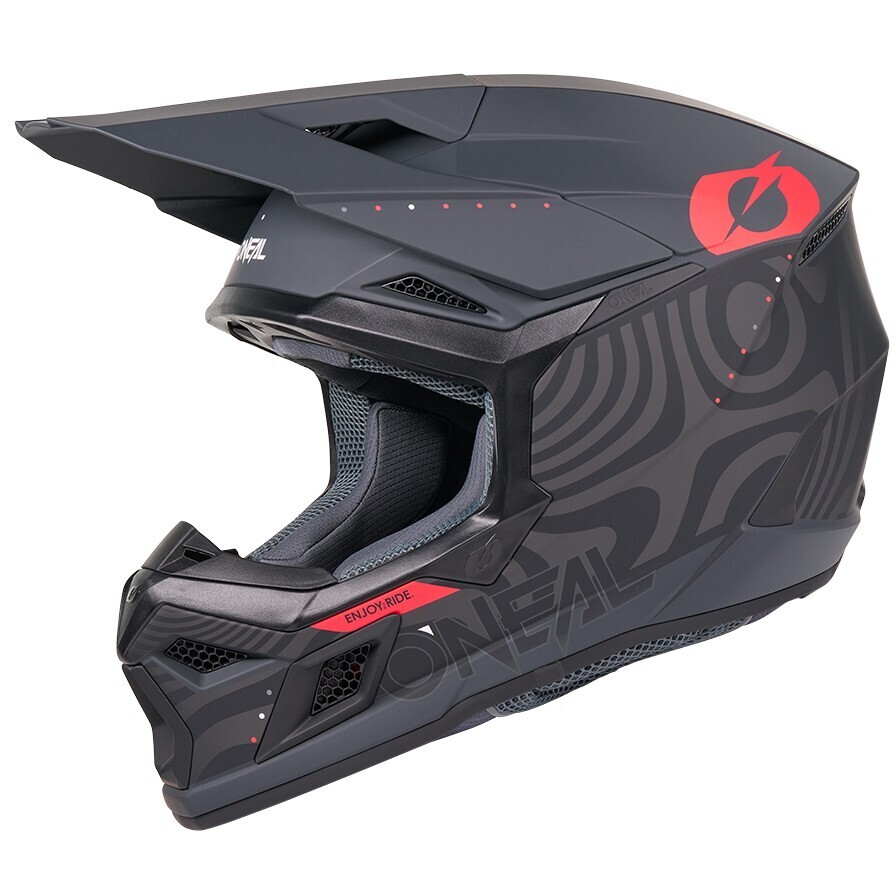 Oneal 3SRS NOVA V.27 Black Motorcycle Cross Enduro Helmet