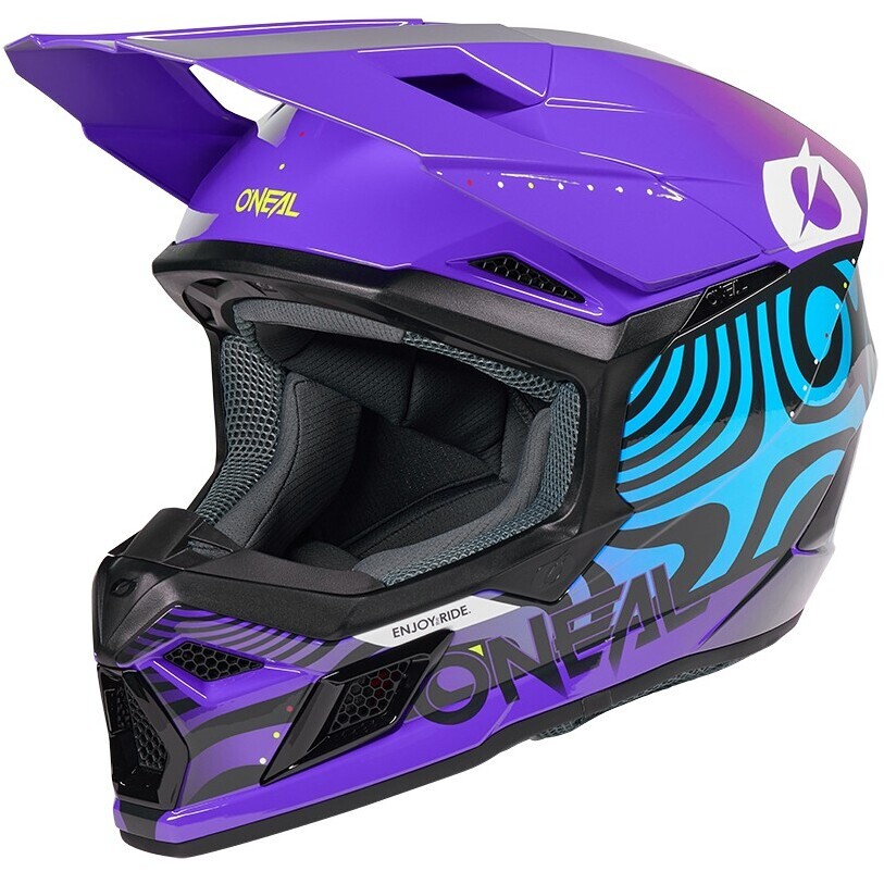 Oneal 3SRS NOVA V.27 Purple Cross Enduro Motorradhelm