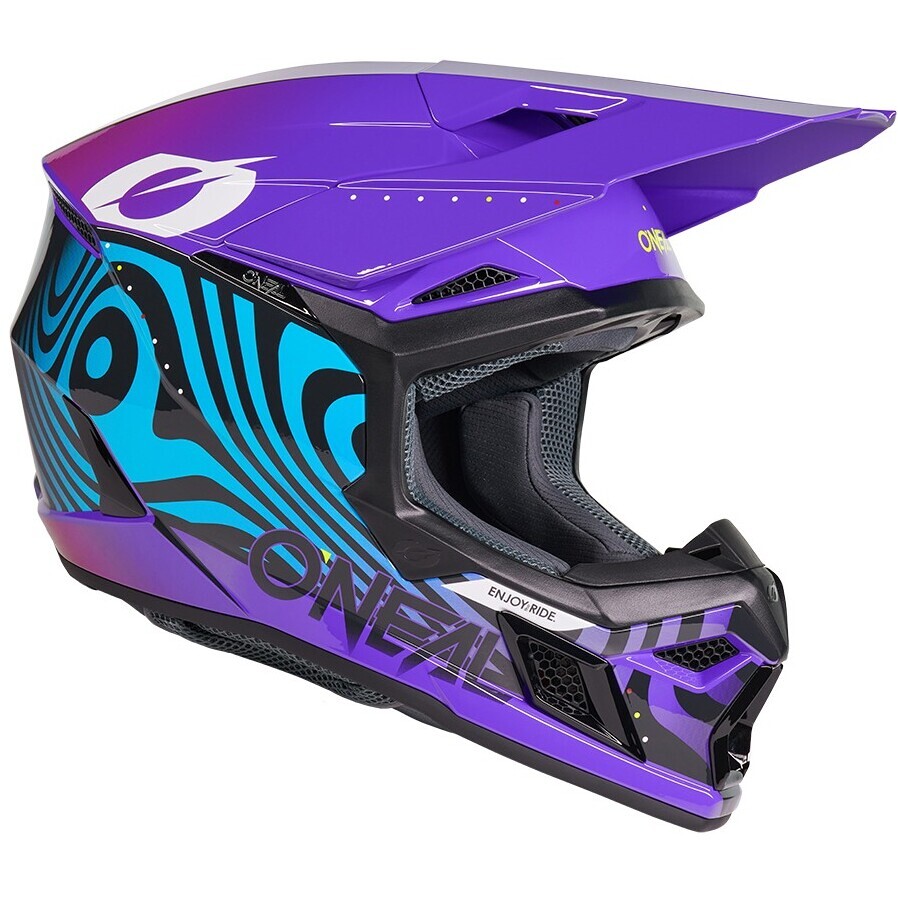 Oneal 3SRS NOVA V.27 Purple Cross Enduro Motorradhelm