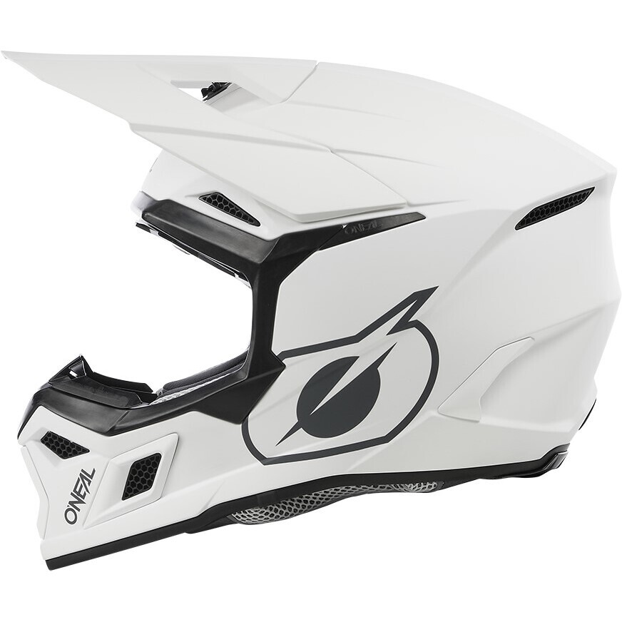 Oneal 3SRS SOLID White Cross Enduro Motorcycle Helmet