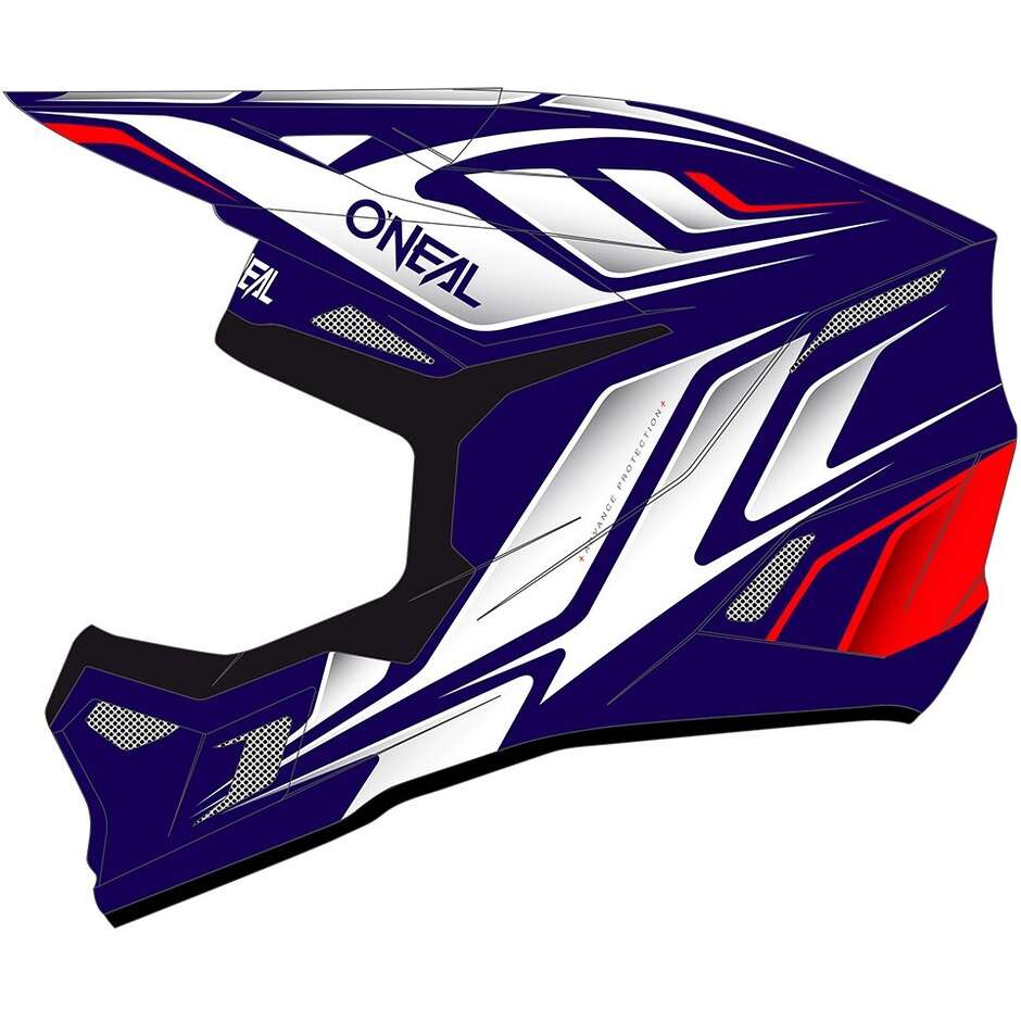 Oneal 3SRS VERTICAL Cross Enduro Motorcycle Helmet Blue/White/Red