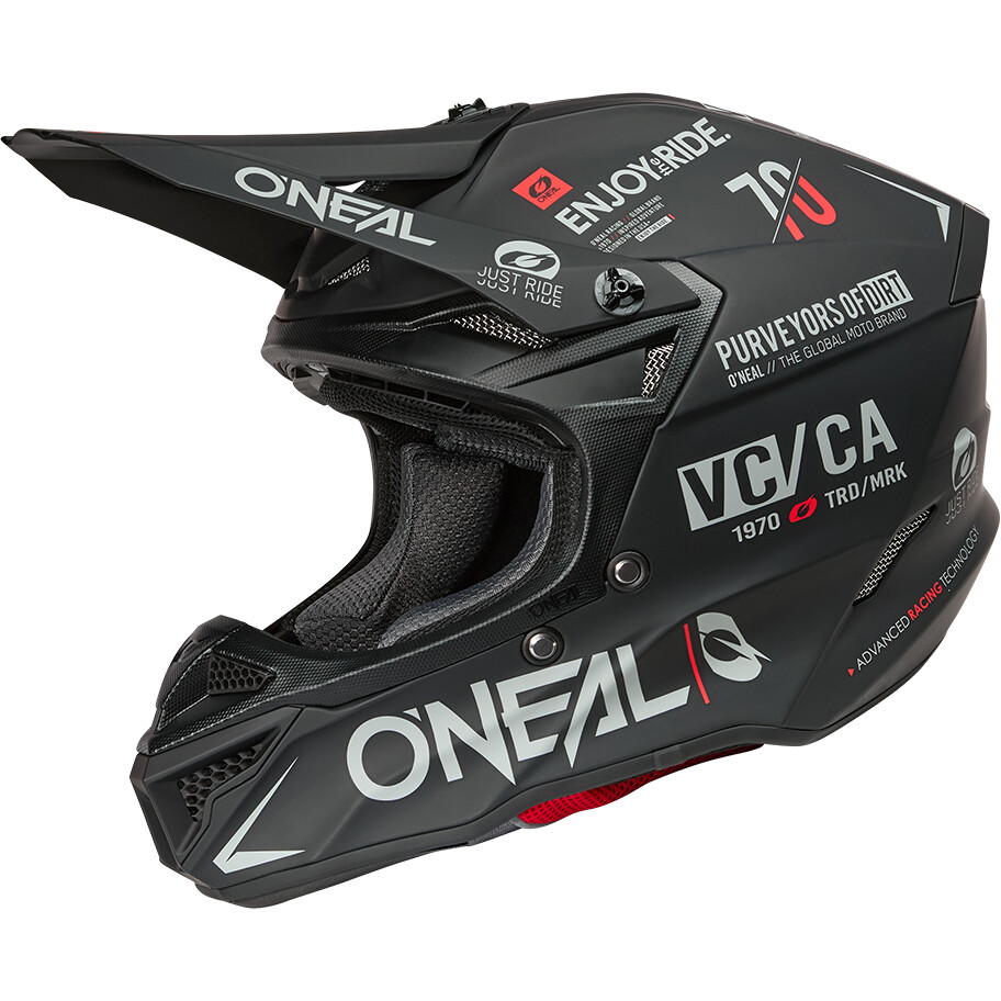 O'NEAL 5SRS BRAND Cross Enduro Motorcycle Helmet Black Grey