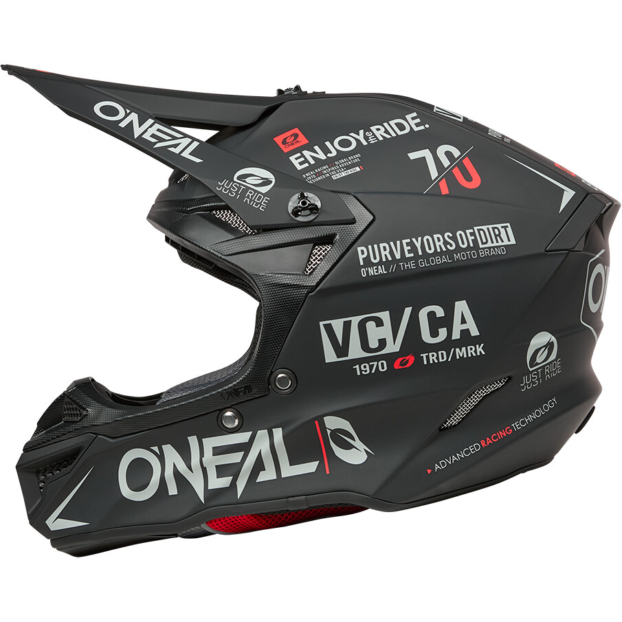 O'NEAL 5SRS BRAND Cross Enduro Motorcycle Helmet Black Grey