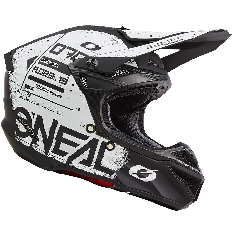 Oneal 5SRS SCARZ Cross Enduro Motorcycle Helmet Black/White