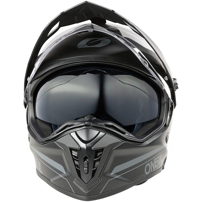 Oneal A-SRS Solid Adventure Full Face Motorcycle Helmet Matt Black