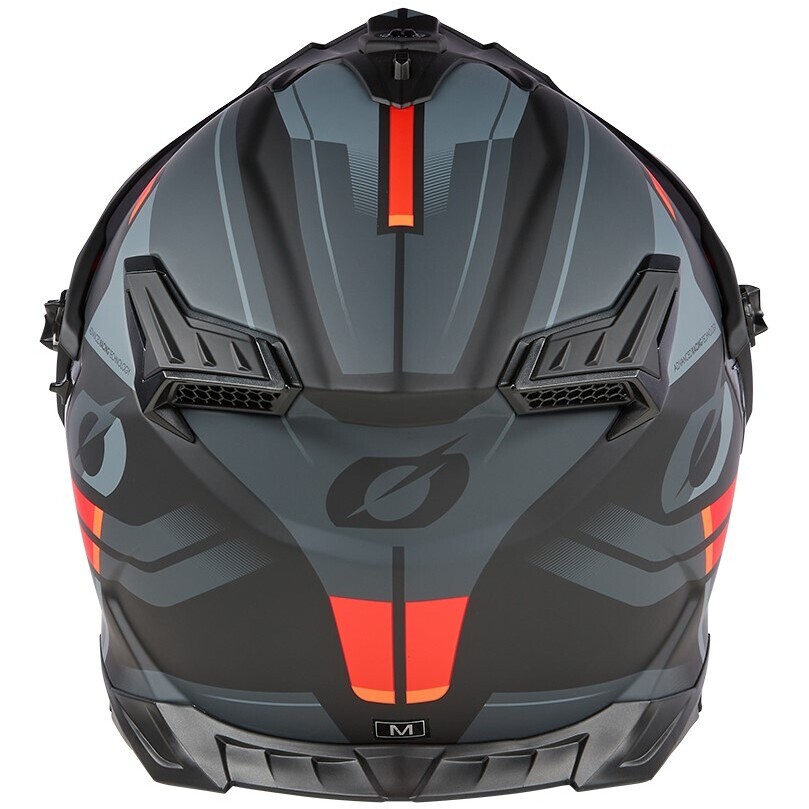 Oneal A-SRS SPIKE Adventure Full Face Motorcycle Helmet Black Grey Red