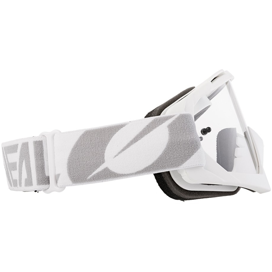 Oneal B 10 Goggle Twoface Cross Enduro Moto Lunettes Blanc Gris Clair