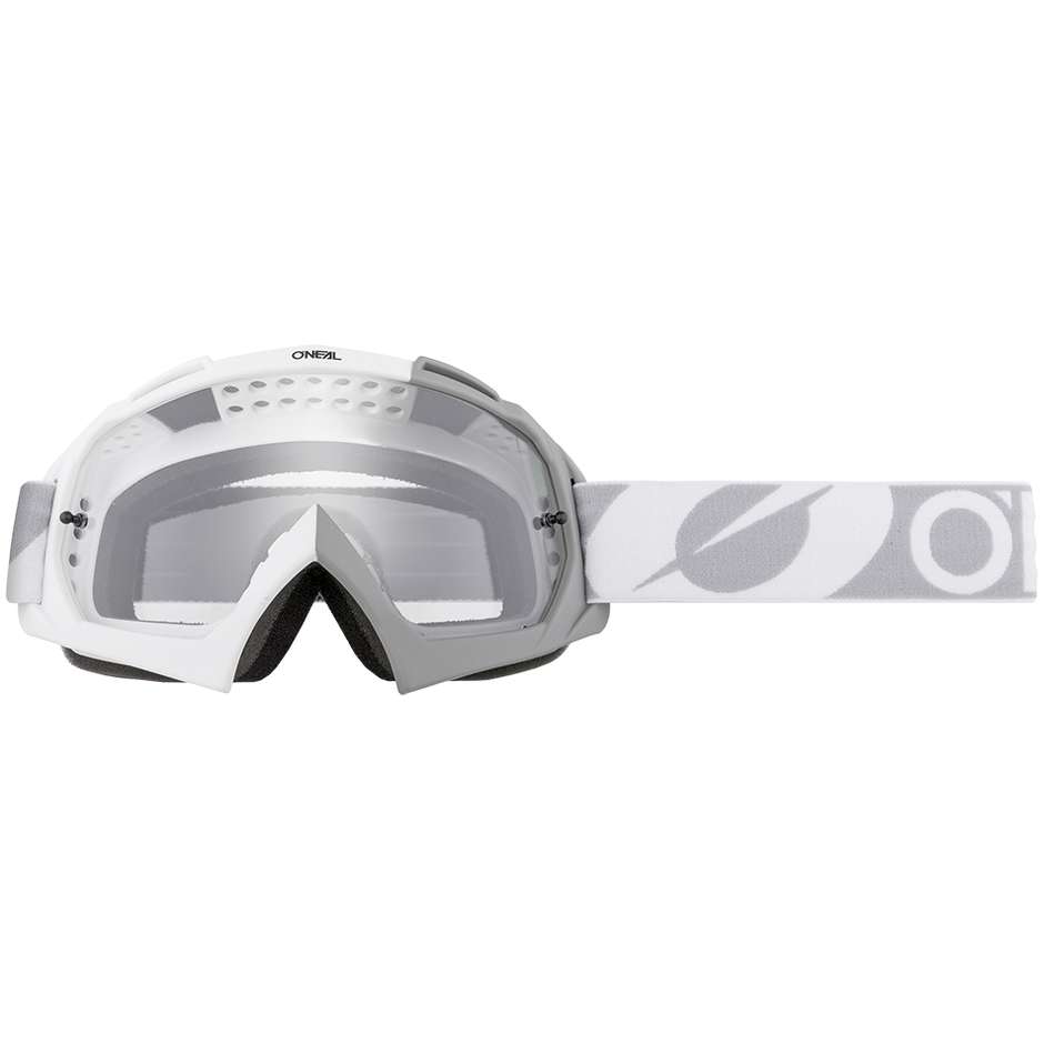 Oneal B 10 Goggle Twoface Cross Enduro Motorcycle Glasses White Gray Clear