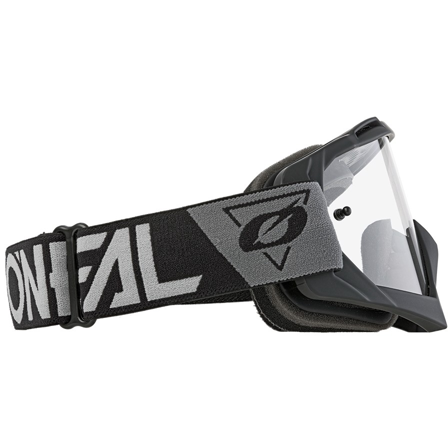 Oneal B 10 Gogglepeedmetal Cross Enduro Motorradbrille Schwarz Grau Klar