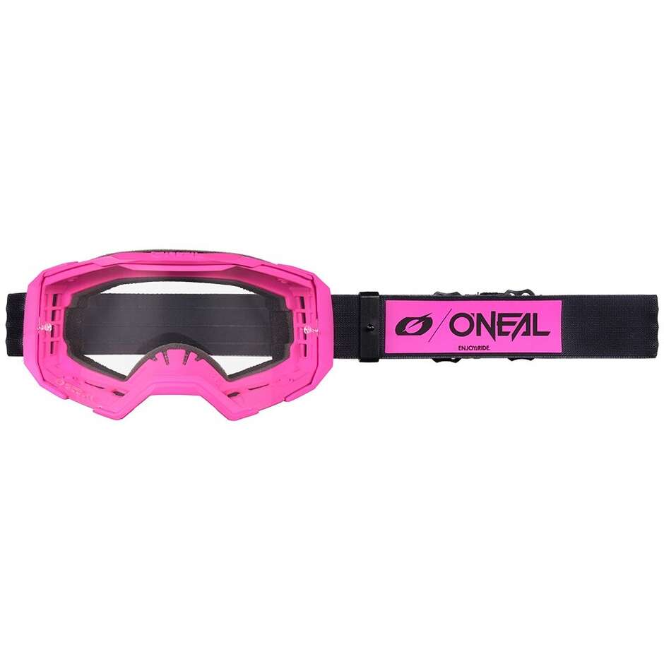 Oneal B-22 CORE Motocross-Enduro-Brille Schwarz Pink
