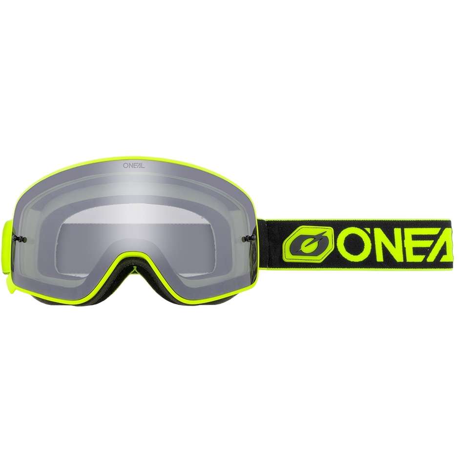 Oneal B 50 Goggle Force Cross Enduro Motorcycle Glasses Black Yellow Ilver Mirror