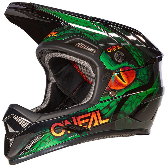 Oneal BACKFLIP VIPER V.23 Full Face Bike Helmet Black Green