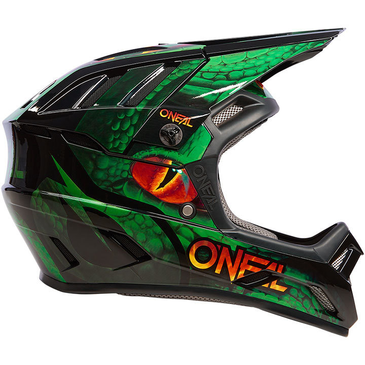 Oneal BACKFLIP VIPER V.23 Full Face Bike Helmet Black Green